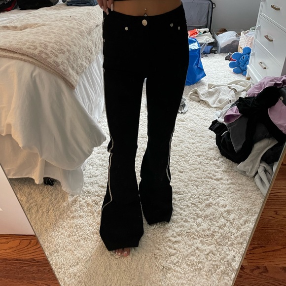 Edikted black flared jeans - Picture 5 of 6